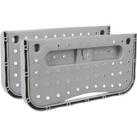 2Pcs Foldable Wall Mounted Shoe Rack Space Saving Adhesive Slippers Organizer Entryway Bathroom Storage Holder