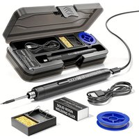 USB Wireless Digital Electric Soldering Iron Adjustable Temperature Welding Solder Phone Repair Tool Repair Pad Screwdriver