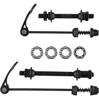 Bike Bicycle Axle Front Rear Quick Release Skewers With 25mm(1/4) Hub Bearings For Most Bikes Whose Bike Speed Is 6/ 7/ 8