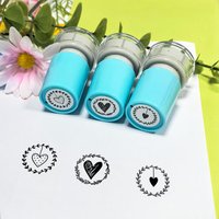 Decorative seal Love, wreath pattern Card embellishment/diary mark Hand account backing/thank you card stamping