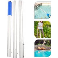 Heavy Duty Aluminum Alloy Swimming Pool Pole Adjustable Telescopic Pool Cleaning Pole Durable Pool Accessories Kit