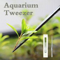 Tweezer Aquatic Aquarium Plant Stainless Steel Mirror Aquascape Straight Clip Bend Cleaning Tools Accessory Fishing ADA Quality