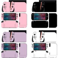 Pure Purple Pink Grey Color Sticker Skin for Switch 2 NS Console Dock Charger Stand Holder Joy-con Controller Vinyl