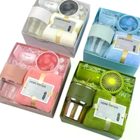New Green Gift Set With Cup Super Soft Towel And UPF 50 Sun Accessory For Corporate Gifts Employee Rewards Holiday Gifts