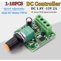 1-10Pcs DC 1.8V 3V 5V 6V 12V 2A 0~100% Adjustable Drive Module PWM Motor Speed Controller Low Voltage Motor Speed Controller