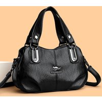 3-layer Large Capacity Women's Handbag High Quality Soft Leather Shoulder Bags Famous Luxury Brand Designer Crossbody Bolsas Sac