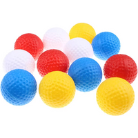 20pcs/Pack Durable Plastic Practice Hollow Indoor Golf Ball Hollow Golf Training Balls 4 Color for Your Choice