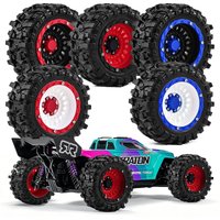 4pcs RC Wheel Rim Tires 90*43mm for Traxxas Summit E-Revo ARRMA Mini Kraton 3S SCY MXJ Hyper Go 1/14 1/16 RC Car Upgrade Parts