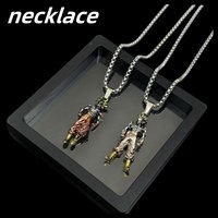 dragon ball cartoon character super saiyan men necklace versatile titanium steel necklace fashion cool campus accessories