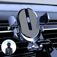 Gravity Car Mobile Phone Bracket Multifunctional Car Air Outlet Phone Holder GPS Navigation Bracket Universal Cell Phone Stand