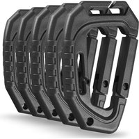 5Pcs Plastic Tactical Carabiners Fast Spring Hard Hook Buckle D-Clip For Molle Webbing Accessories Backpack/Vest/Belt