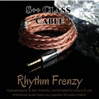 ivipQ-570 Rhythm Frenzy HIFI IEM Cable Class S with 0.78-2PIN Dual 3.5mm for In-Ear Monitors JUZEAR x Z HIFIMAN Ananda