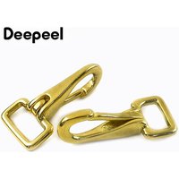 1-3Pcs Solid Brass Buckle Carabiner Trigger Clip Snap Hook Clasp for Bag Strap Dog Collar KeyChain DIY Hardware Accessories