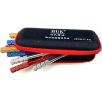 HUK/Honest 8pcs Dimple Lock Pick Set with Colorful Round Handel,Kaba Door Lock Double-end Lock Pick Tool for Locksmith