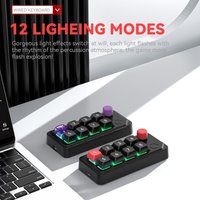 8-Key Wired Gaming Mini Keyboard Hot-Swap Full Keys 12 Lighting Effects Macro Definition Compact Keyboard Dual Type-C For Gamers