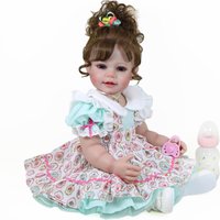Happy Birthday Girl Reborn Toddler Doll – 22” Lifelike Toddler Doll with Rooted Hair, Full Vinyl Body, Hand-Painted Face,