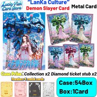 Wholesale 2026 New LanKa Demon Slayer Metal Card Game Luffy Zoro Collections Card Hobby Collectibles Cards for Child Gifts Toys