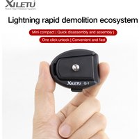 XILETU Quick-Release Basic Kit /Plate /Backpack Clip, 1/4 Thread Adapter for GoPro Insta360 Action Camera, Outdoor Photography