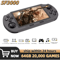 SF3000 Retro Handheld Video Game Console Linux System 4.5 Inch 854*480 IPS Screen 3000mAh Portable Pocket Video Player Games