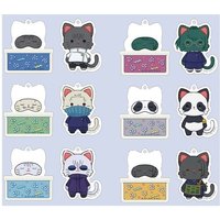 2PCS Anime Jujutsu Kaisen Gojō Satoru Itadori Yūji Cute Acrylic Animal Keychain Personalized Logo Cartoon Pendant Key Chain
