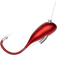 10/20/30pcs Fishing Barbed Hook Red Worm Overturned Head Lifelike Lure Bait Carp Fishhooks 0.1#-0.8# Fishing Tackle Accessories