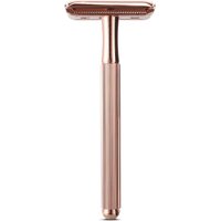 Women Safety Shaving Razor, 10 Stainless Steel Blades, Long Handle & Weighted Design, Single Blade Reusable Recyclable Razor for