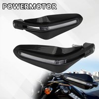 Motorcycle HandGuard Brake Lever Guard with White or Yellow LED Light Windproof Hand shield Protector for Scooter Moped