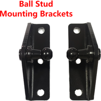 10mm 1 Pair Universal Car Ball Stud Gas Shock Struts Mounting Brackets for Gas Spring Struts Lift Support Shock