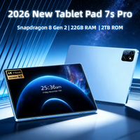2026 Nueva edición global original Tablet PC Pad 7s Pro Ultra Snapdragon 8gen3 Android 14 HD 4K 22GB+2TB SIM dual 5G WIFI 120Hz