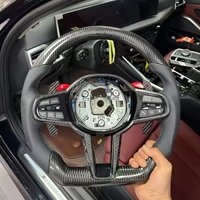 Customized Carbon Fiber Leather Car Steering Wheel For BMW G20 G30 X3 540i G30 X5 G80 M3 G82 M4 M240i G42 G11 G02 Steering Wheel
