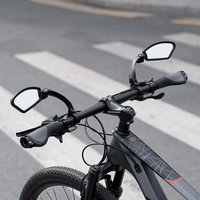 Stainless Steel HD Lens Bike Rear VIew Mirror 360° Rotatable MTB Rear Mirror Widen Big View Road Bicycle Mirror Bike Accessories