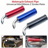 Motorcycle Exhaust Muffler 60X200mm Silencer Street Scooter Motocross Racing Modified Muffler 2 Stroke Exhaust Pipe