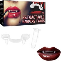 Vampire Fangs For Adults Retractable Halloween Vampire Fangs Realistic Fake Accessories Decorations For Costume Party Wolf