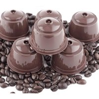 Reusable Coffee Capsule Filter Cup with Spoon And Brush for Nescafe Dolce Gusto Baskets Pod Refillable Soft Taste Sweet