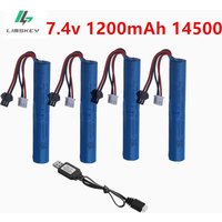 14500 7.4V 1200mAh Li-ion battery for Electric water Ball Automatic PneumaticToys Gun/Splatter Ball/Gel Ball Blaster Toys Gun