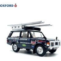 OXFORD Land Rover Range Rover Trans-America Expedition 1:76 Scale Die-Cast Model - Alloy Off-Road Vehicle, Collector's Display