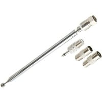 New Telescopic DAB FM Radio Aerial Adapter HiFi AV Receiver Mini System Aerial Antenna Length 750MM 7 Sections Universal
