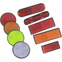 AliExpress 2Pcs Rectangle Round Car Motorcycle Bike Caravan Lorry Screw On Safety Reflector