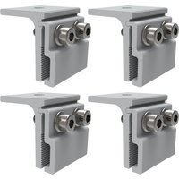 1/4Pcs Aluminium Standing Seam Clamp Folded Sheet Metal Roofs Seam Clamp Solar Pv System Mounting Fixing Clamp