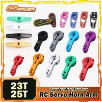 23T 25T Upgraded Metal Aluminum M3 Threads RC Servo Horn Arm for JX SPT Dspower Futaba Savox HL Robot Arm DIY Drone Car Parts