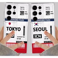 Hot Air Tokyo Seoul Label Phone Cover Case for Samsung Galaxy S26 S22 FE S20 Plus S24 S21 S23 Ultra Note 20 Ultra 10 S25 Edge