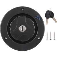 Gravity Fresh Water Fill Hatch Inlet Filter Lockable For RV Boat Camper Trailer Black Caravan Gravity Water Inlet Accessories 
