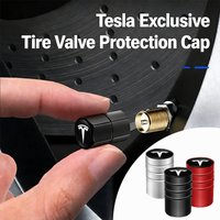 For Tesla Model 3 Model Y Model S Model X Model 2 Cybertruck Roadster 4Pcs Alloy Tire Anti-Air Leak Valve Caps Dust Accessories