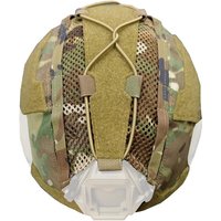 Tactical Helmet Cover 4th Gen for Militar FAST Helmet Ops-Core High-Cut Helmets Cloth with Elastic Fixed Rope Camo Style