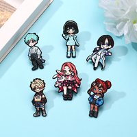 6Pcs Anime Alien Stage Enamel Pins Cute Cartoon Character Brooches for Backpacks Hats Clothes Lapel Badges Collectible Gifts