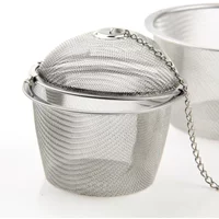 AliExpress NONE Stainless Steel Tea Locking Spice Egg Shape Ball Mesh Infuser Tea Strainer Multiple Cycle Filter Kitchen Stew Soup Spice Sieve