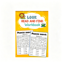 Phonics Workbook for Kids, Look Read and Find, Phonics Search Activity Book, Short Vowels & Blends
