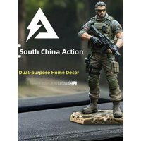 Delta Force Operative Red Wolf Gold Rose Game Figurine Model Collectible Toy Resin Craft for Gaming Enthusiasts