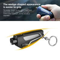 Car Emergency Self Rescue Tool Window Glass Breaker Hammer Seat Belt Cutter 2 In 1 Tungsten Steel Keychain Auto Safety Device