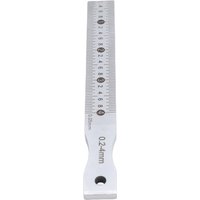 Stainless Steel Gap Gage 0.2-4mm Range 0.05mm Accuracy Multifunctional Taper Gage for Construction Railroads Welding Feeler Gage